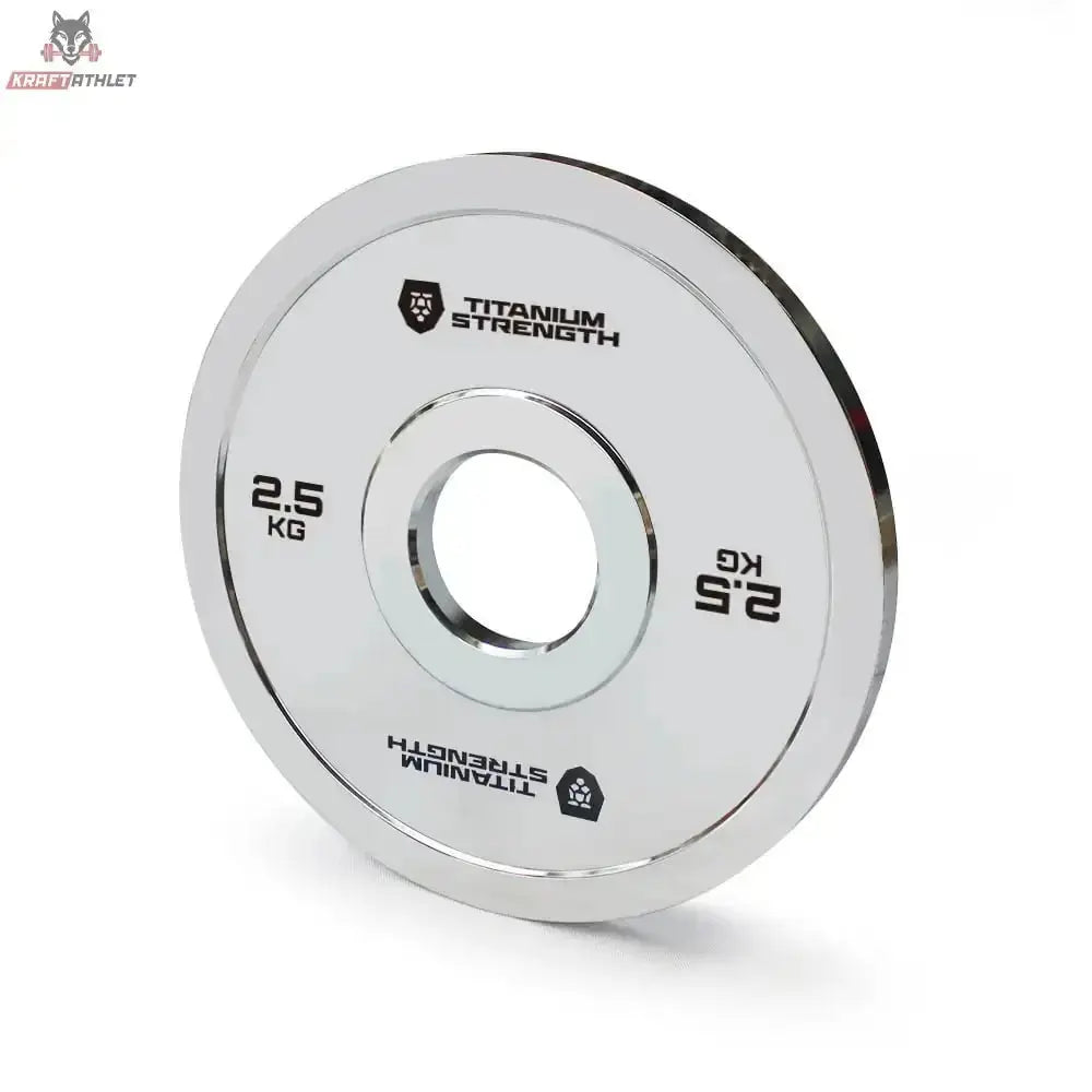 Chromierte Olympische Hantelscheiben – Powerlifting Discs Titanium Strength