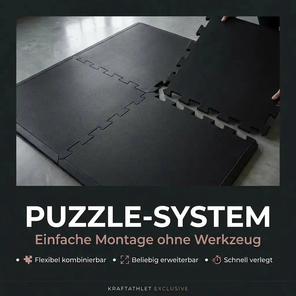 Cross-Training Puzzle-Matte – EVA-Schaum Steckboden für Fitness Sportcom