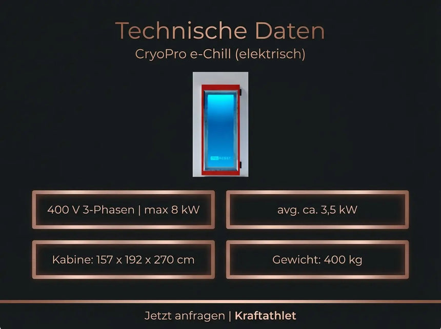 CryoPro e-Chill – Multi-User Electric Cryochamber Proreset Cryotherapy chamber