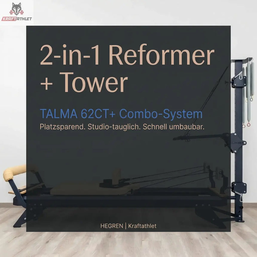 Hegren TALMA 62CT+ Combo - Reformer Tower System Hegren Pilates Pilates Reformer with Tower