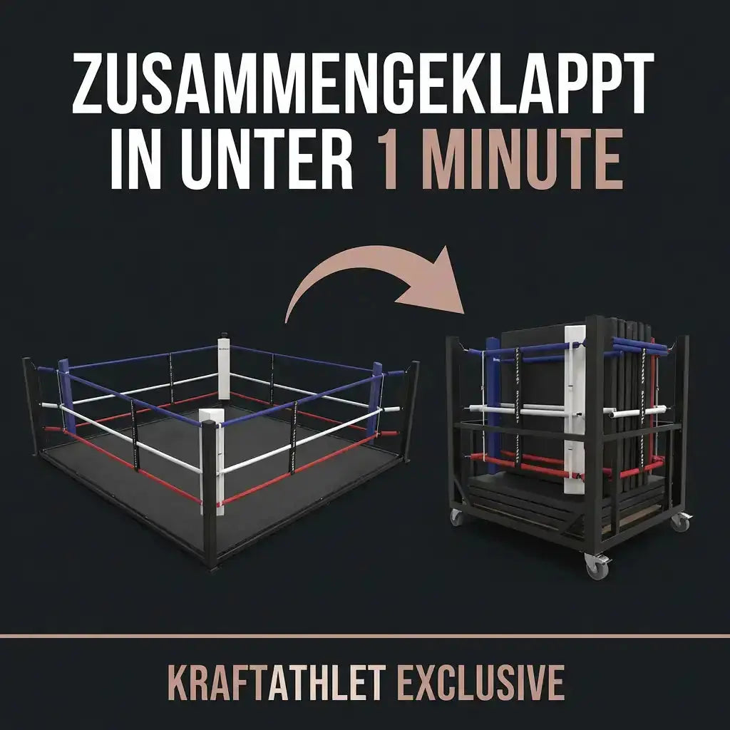 Klappbarer Boxring – Tragbarer Trainingsring für Fitnessstudios & Vereine Sportcom