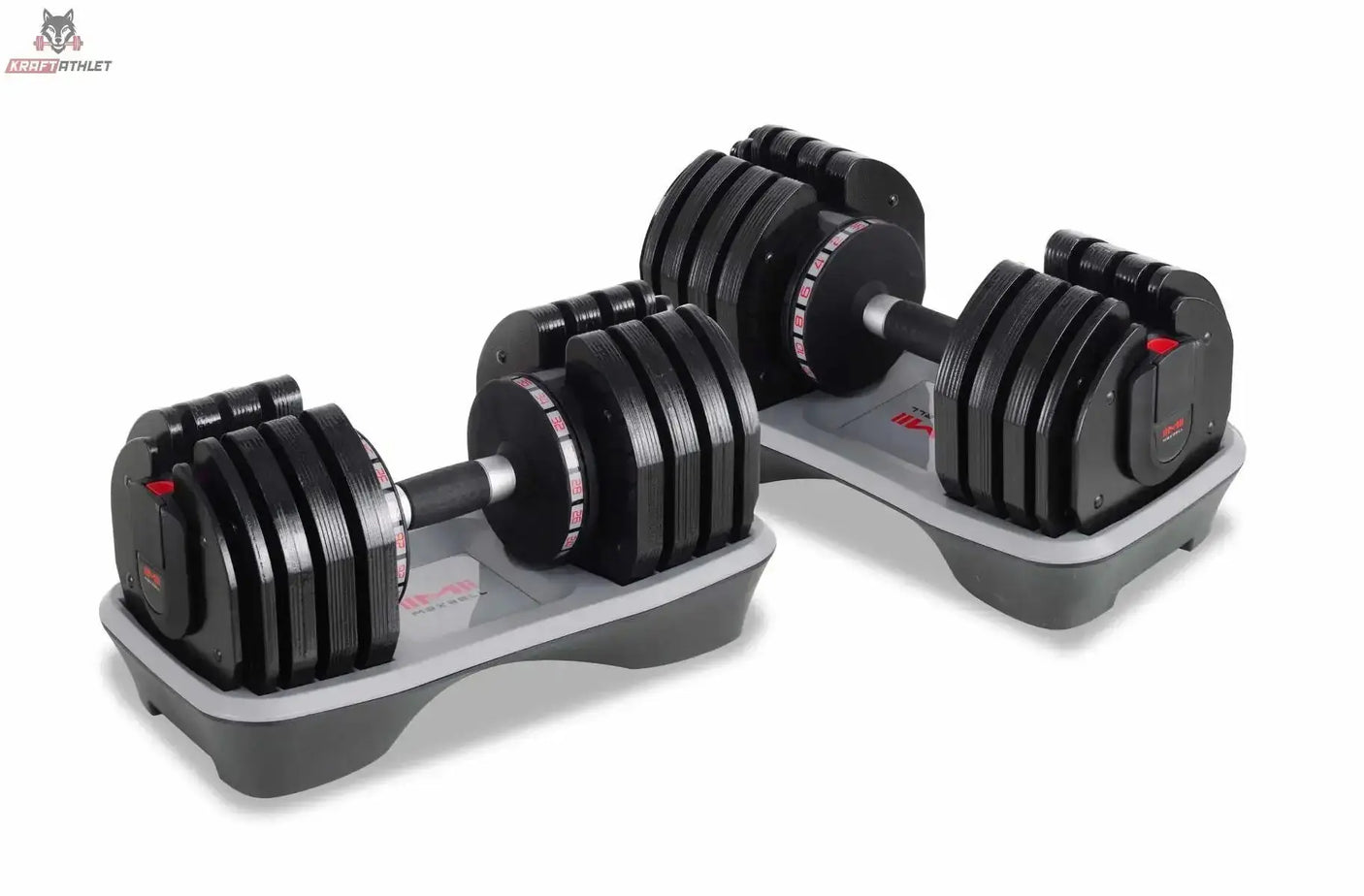 MA36 Einstellbare Hanteln 2-36 kg + Rack Titanium Strength