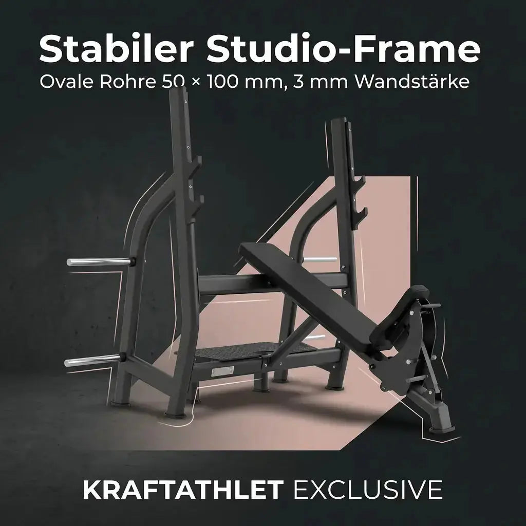 Positiv Geneigte Olympische Drückbank Black Series Titanium Strength Aparatos de musculación