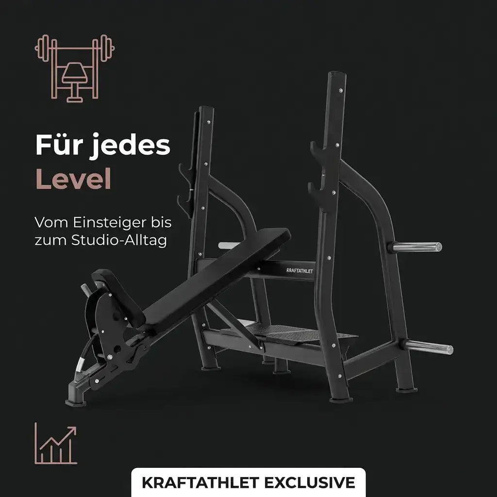 Positiv Geneigte Olympische Drückbank Black Series Titanium Strength Aparatos de musculación
