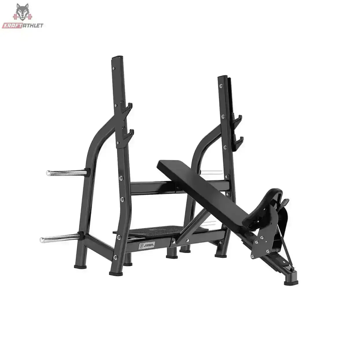 Positiv Geneigte Olympische Drückbank Titanium Strength Black Series