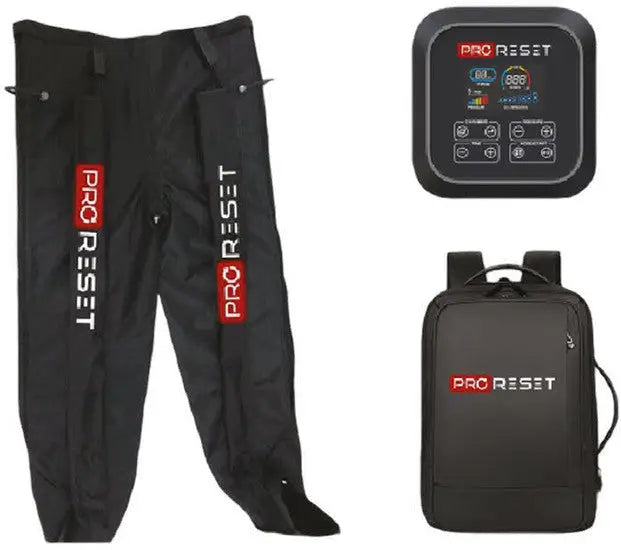 ProReset Boots Full – durchgehende Manschette mit Steuergerät und Rucksack