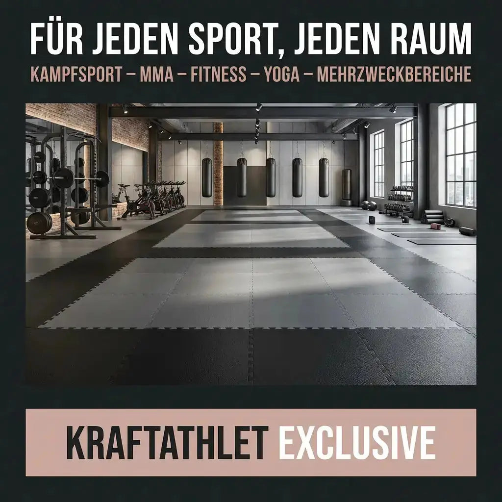 Puzzle-Steckmatten 2 cm – EVA-Schaum Fitnessbodenfliesen Sportcom
