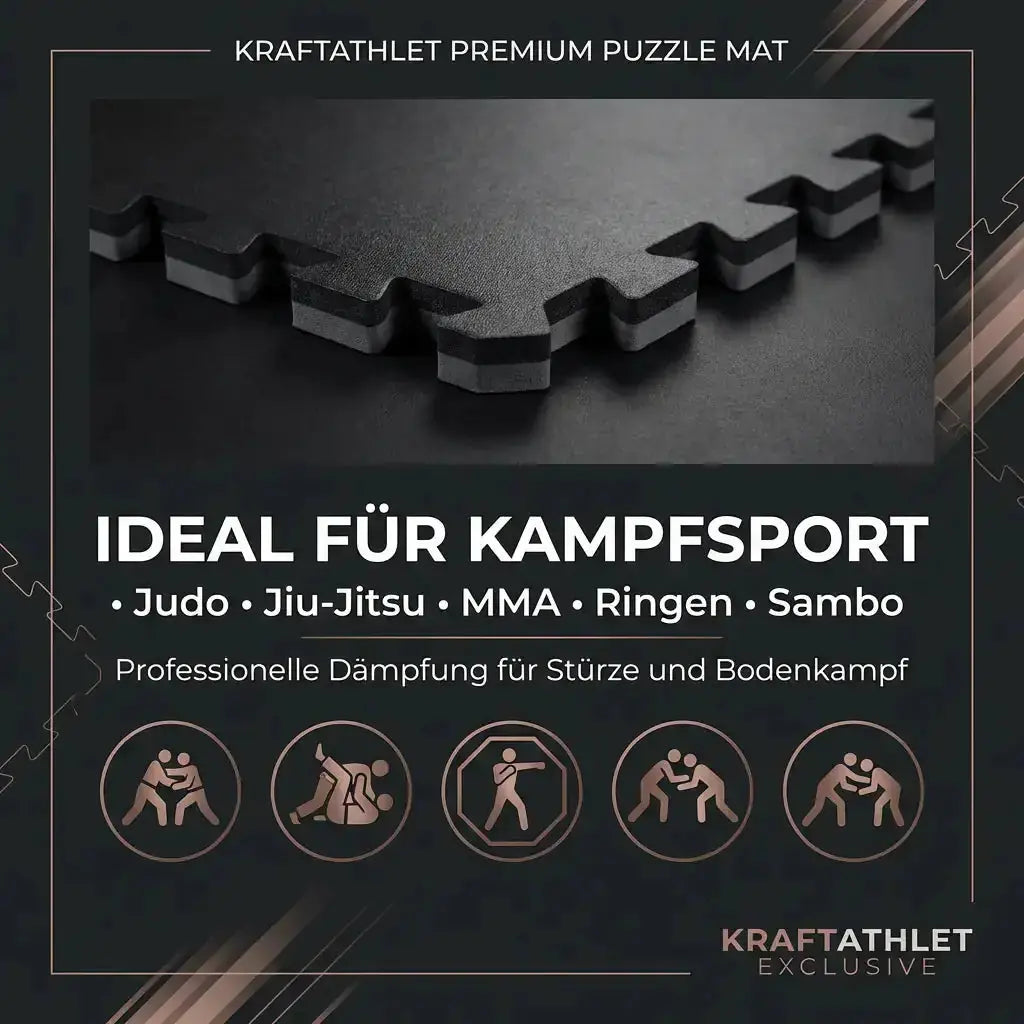 Puzzle-Steckmatten 4 cm – Robuster EVA-Schaum Fitnessboden Sportcom