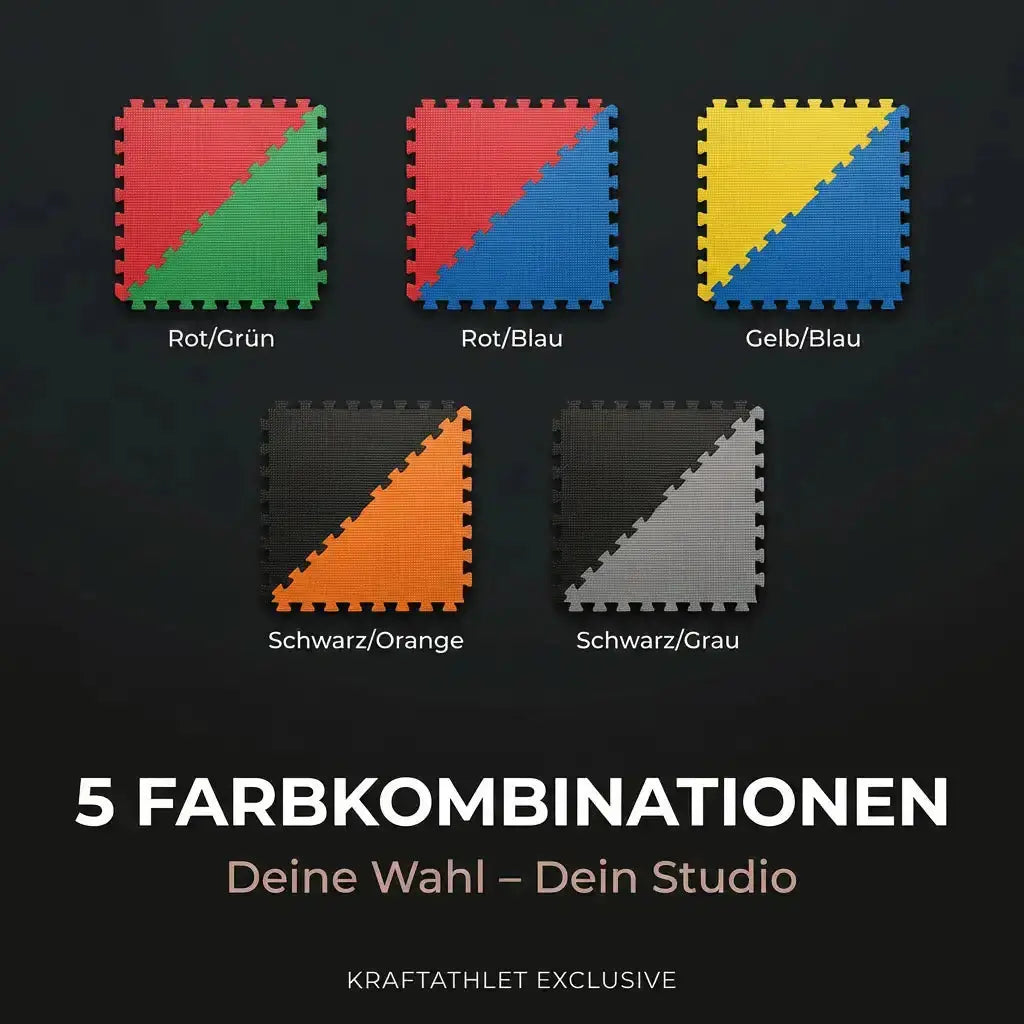 Puzzle-Steckmatten 5 cm – Extra dicke EVA-Schaum Fitnessboden Sportcom