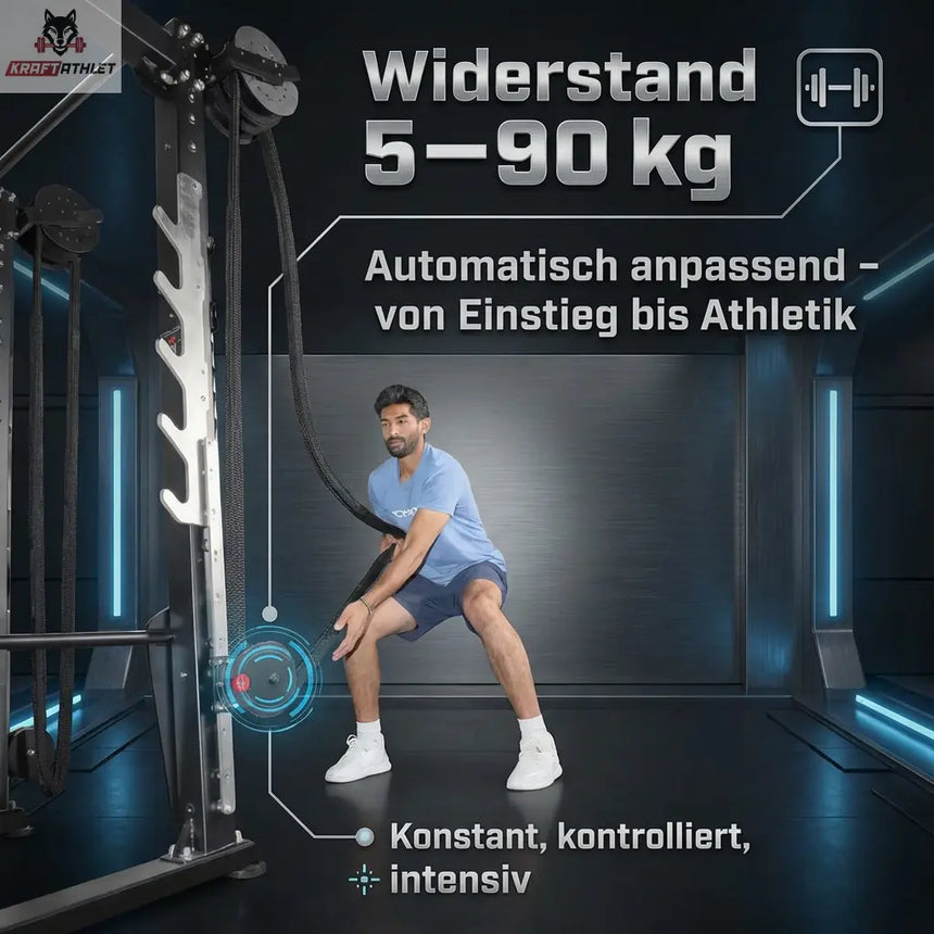 RX8200 Endlosseil-Trainer – Wandmontiert & modular – Maximale Intensität ohne Stellfläche