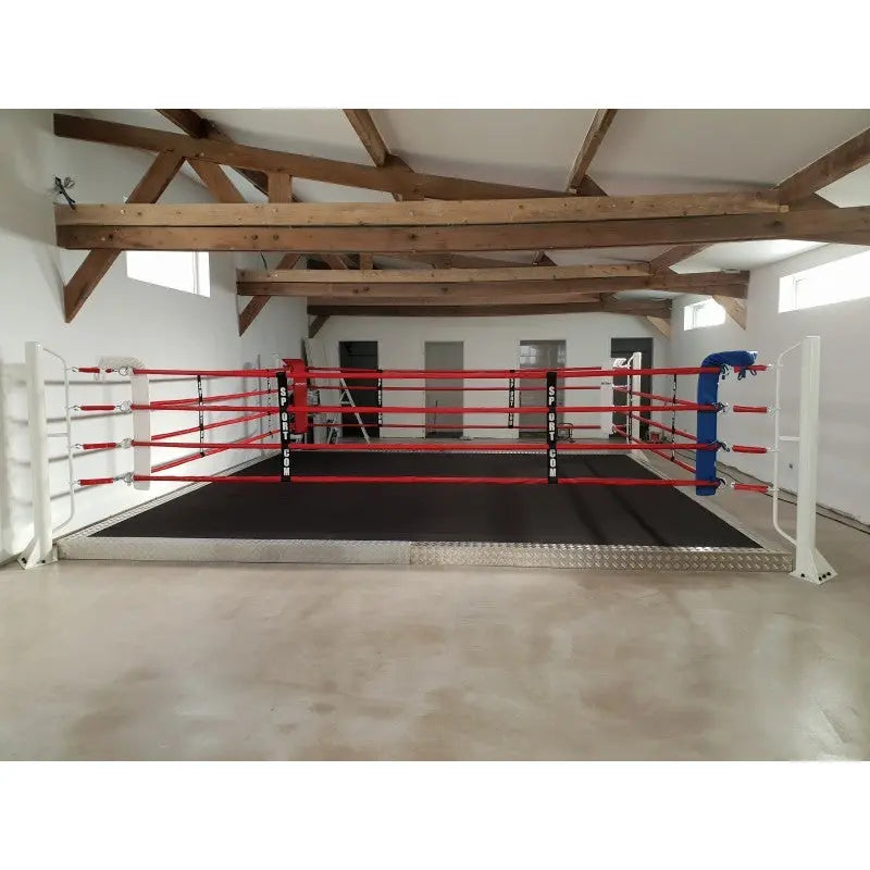 Rutschfeste Plane für Trainingsboxring mit Podium SportCom Boxring