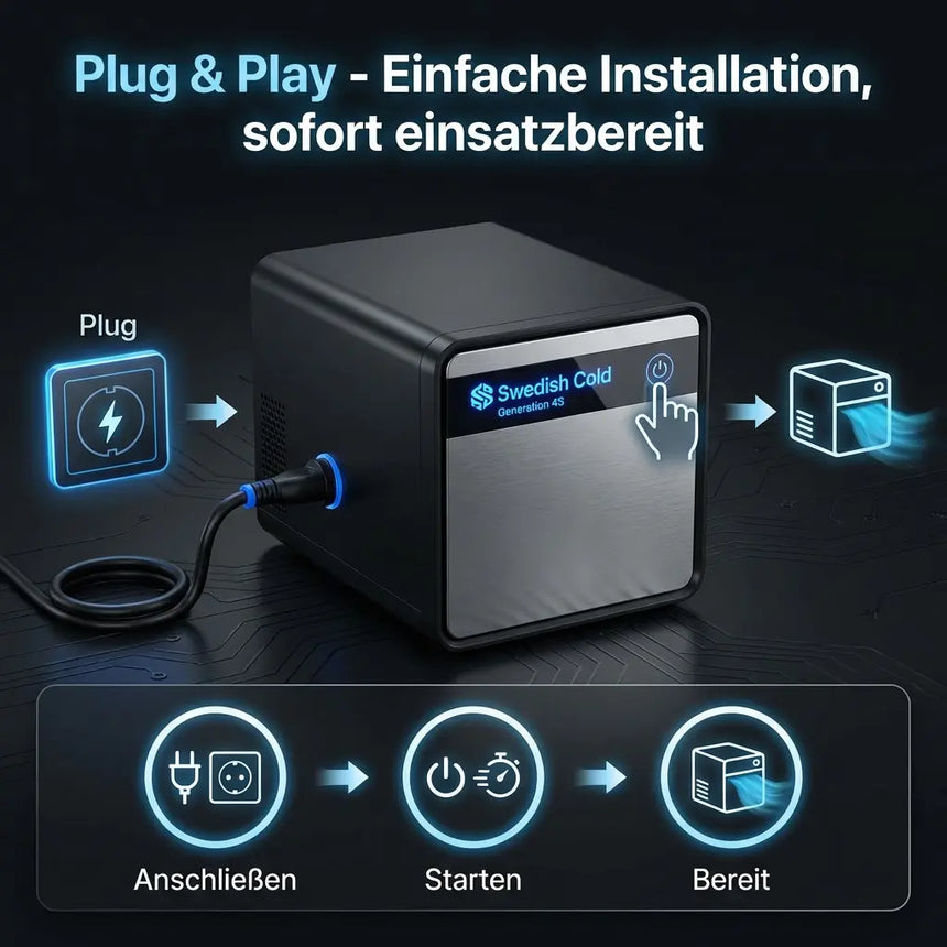 Swedish Cold Generation 4S Ice Bath – Premium Kältebad mit Kühl- & Heizfunktion (3–40 °C) Kraftathlet Cold Plunge