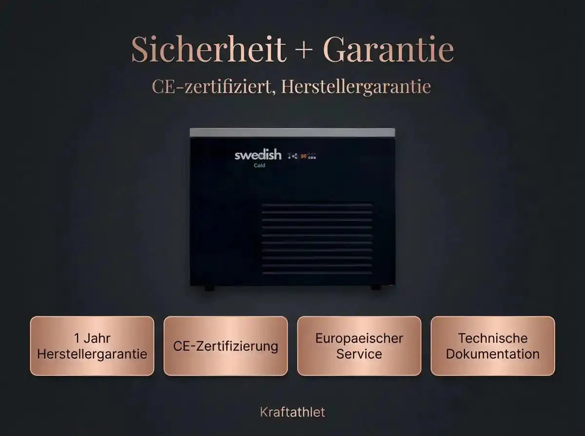 Swedish Cold Generation 5 Eisbad | -1°C Echtes Eis | 568L Gewerblicher Chiller SwedishCold Cold Plunge