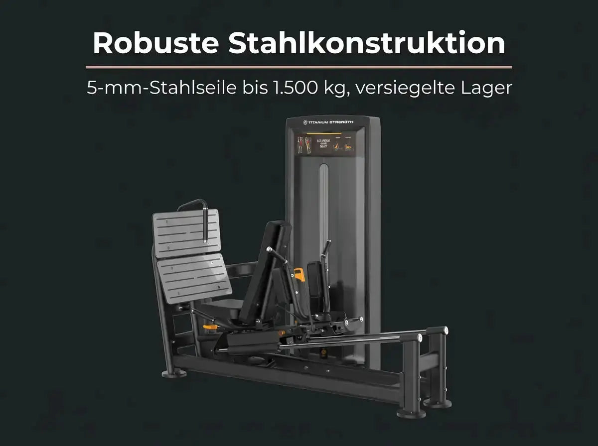Titanium Strength Black Series Selektierte Dual-Beinpresse / Hack Squat V2 Titanium Strength Aparatos de musculación