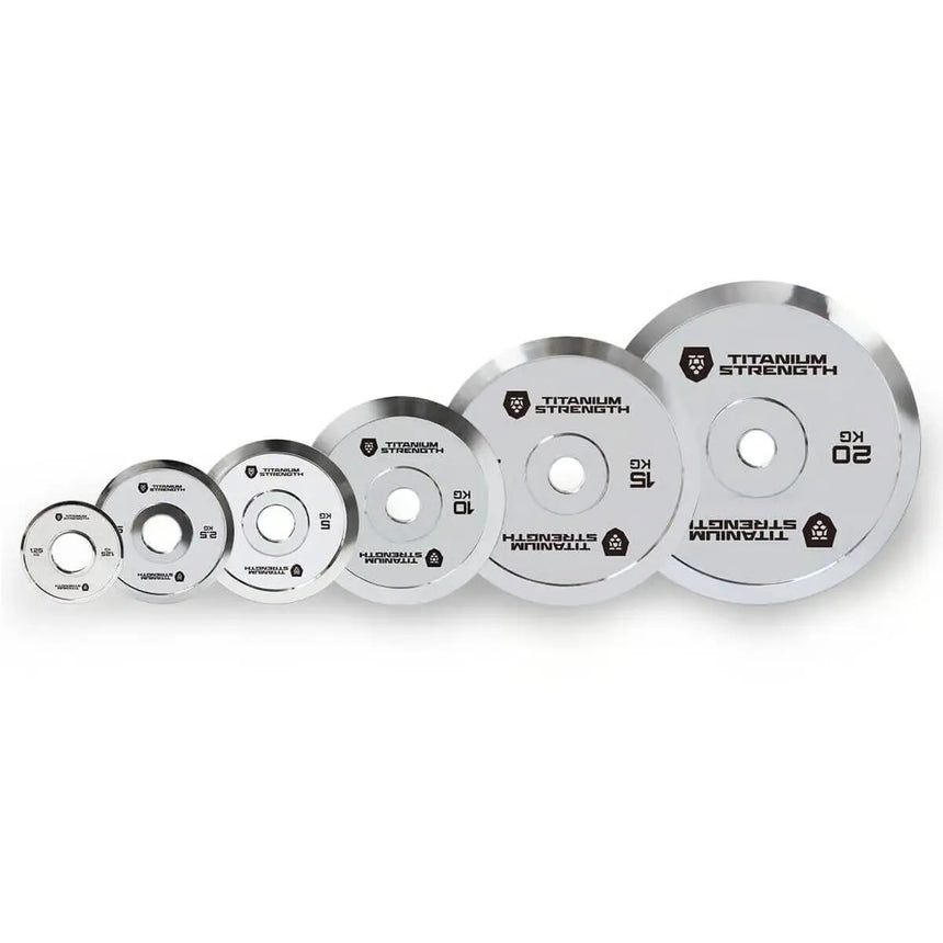 Titanium Strength Chromierte Powerlifting Scheiben 80kg kaufen | Kraftathlet Titanium Strength