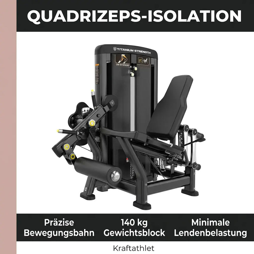 Titanium Strength Genesis Series Selectorised Beinstrecker Titanium Strength Strength Training Equipment