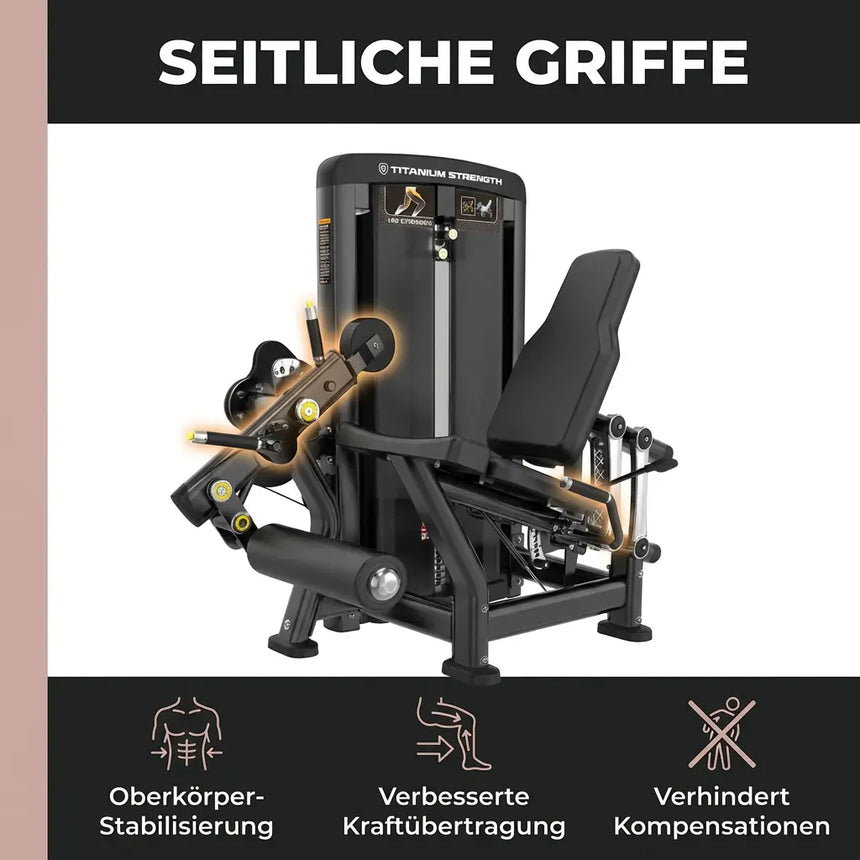 Titanium Strength Genesis Series Selectorised Beinstrecker Titanium Strength Strength Training Equipment