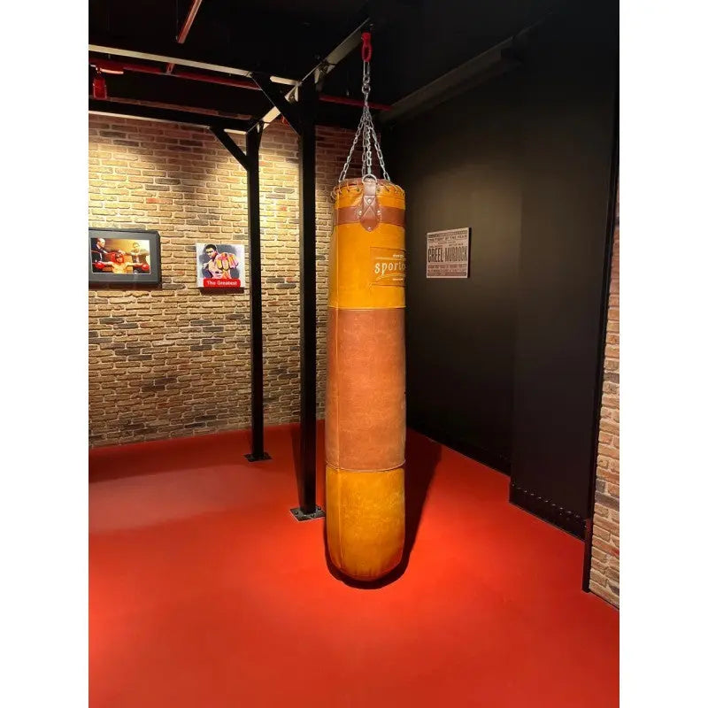 Vintage-Sandsack Echtleder 1,80 m SportCom Sandsack