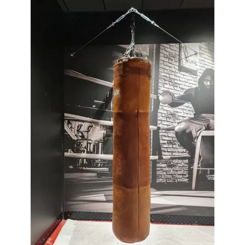 Vintage-Sandsack Echtleder 1,80 m SportCom Sandsack