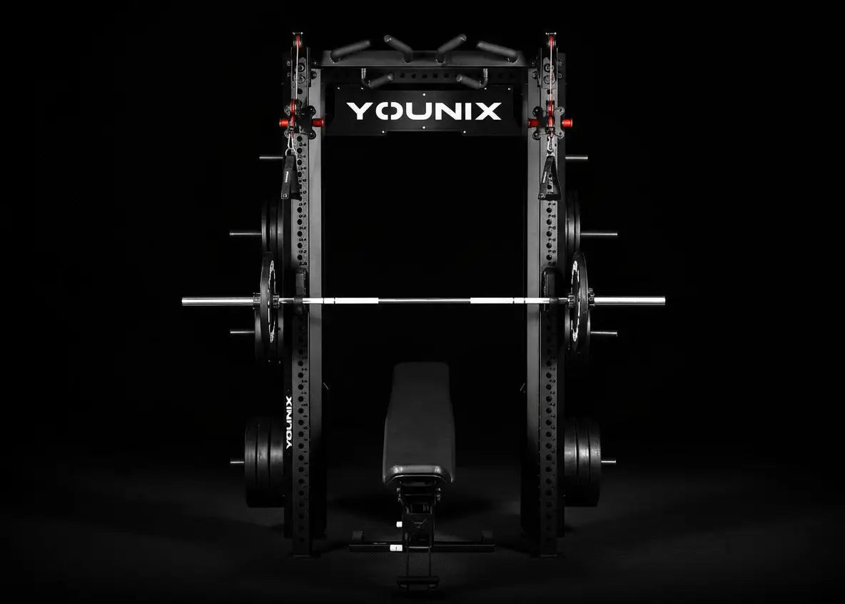 Younix Cable Rack Kabelzugstation in Mattschwarz