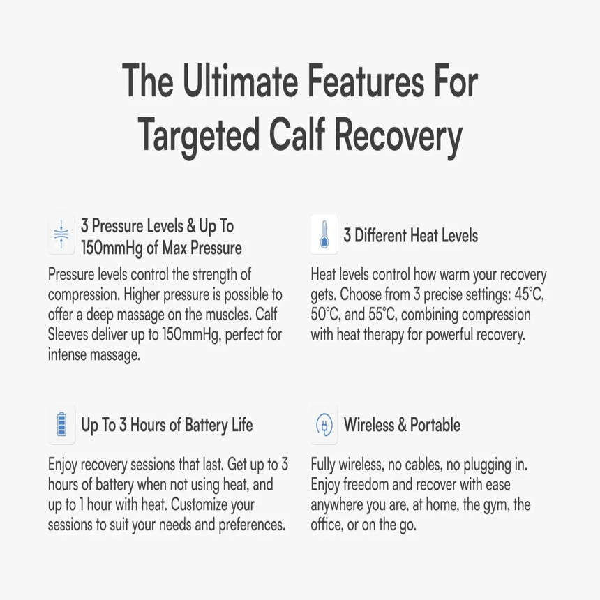 Aerify Recovery Fly Air Compression Massage and Heating Device for Calves Aerify Recovery Air Compression and Heating Device for Calves