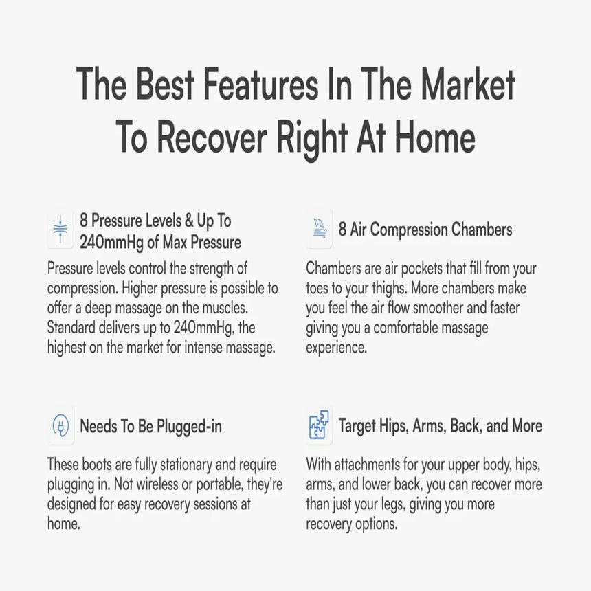 Aerify Recovery Standard Recovery Boots System with or without Carry Bag Aerify Recovery Air Compression Recovery Boots