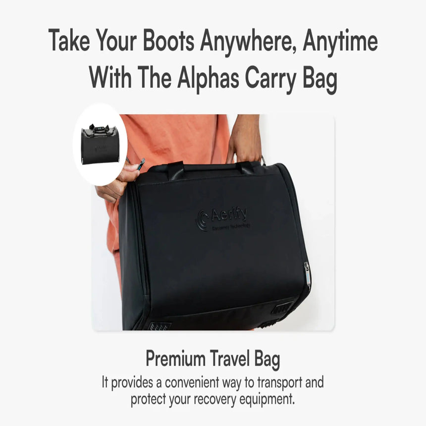 Aerify Recovery ALPHAS Recovery Boots System with Carry Bag Aerify Recovery Wireless Air Compression Recovery Boots