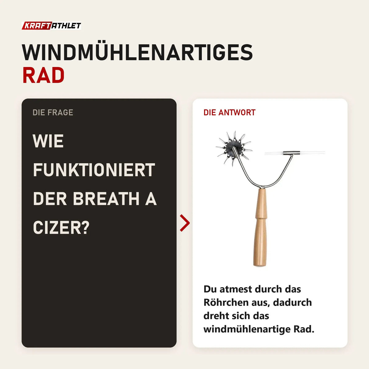 Frage und Antwort zu Elina Pilates Breath A Cizer Atemtrainer: Wie funktioniert der Breath A Cizer?