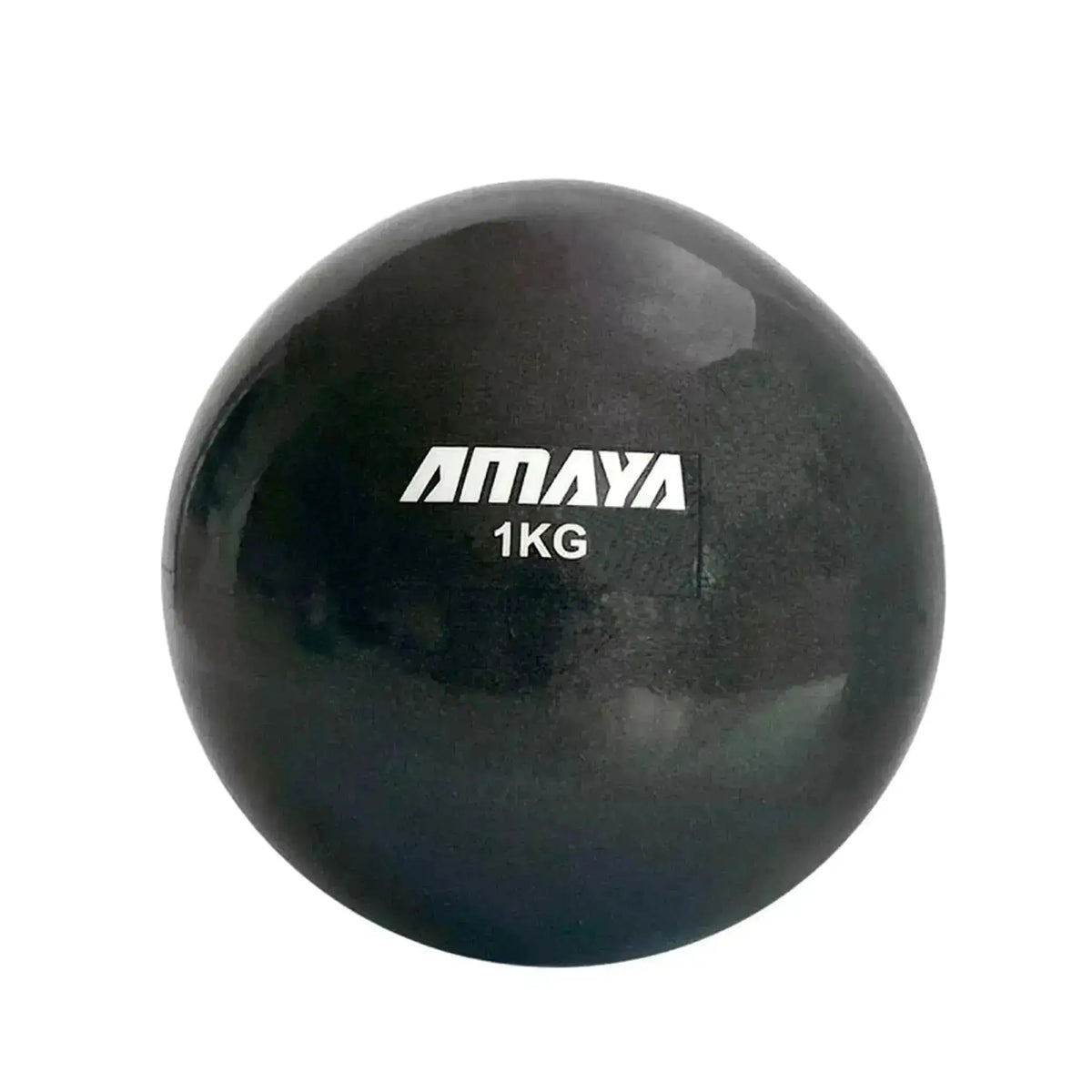 Elina Pilates Oxygen Balls Gewichtsbälle, schwarzer Ball mit 1 kg in der Vorderansicht