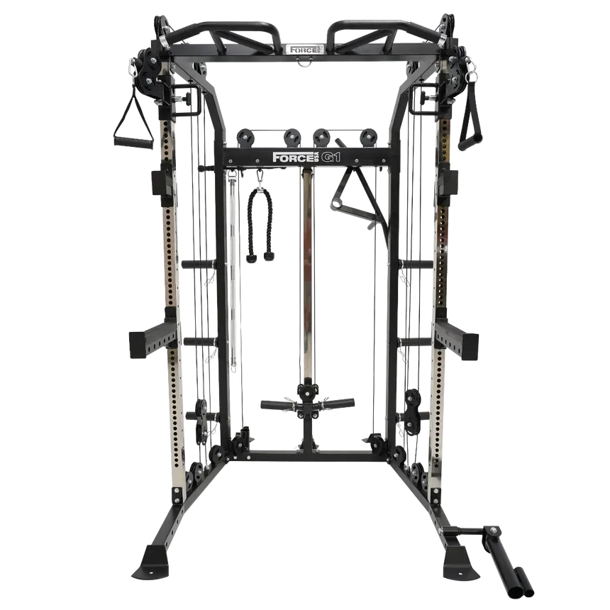 Force USA G1 All-In-One Trainer V2 with multi-grip pull-up station and cable system