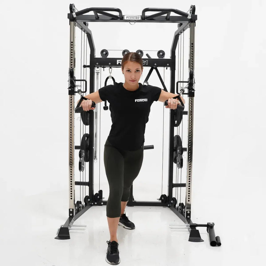Force USA G1 All-In-One Trainer V2 with multi-grip pull-up station and cable system