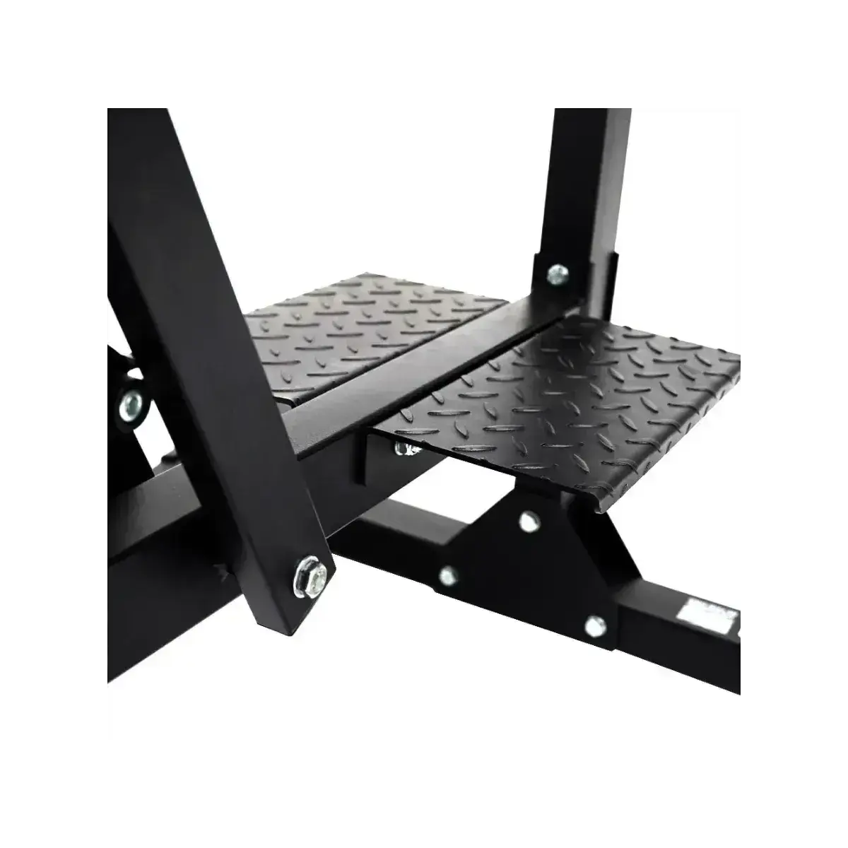 Force USA Commercial GHR/GHD V2 als Detail der Fußplattform mit Riffelblech
