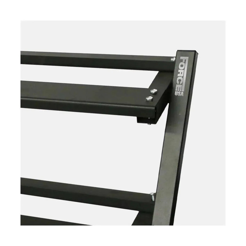 Force USA 3-Tier Dumbbell Rack – sturdy dumbbell rack with three levels for hexagon dumbbells, powder-coated and non-slip.