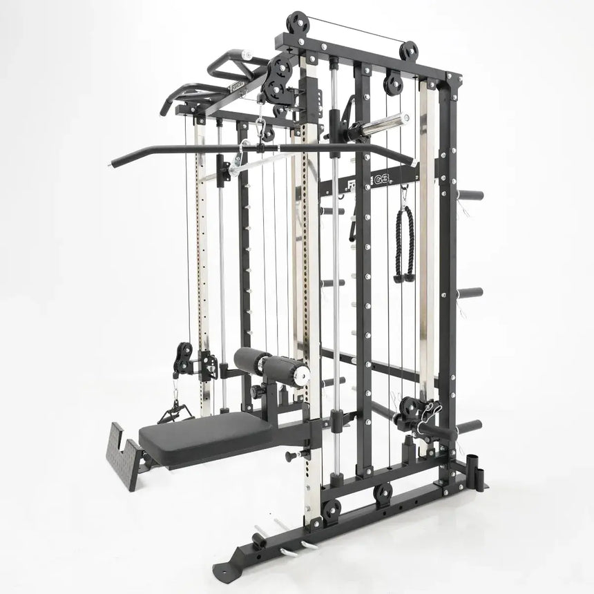 Force USA G3 Upgrade Kit components including lat pulldown seat and low row footplate.