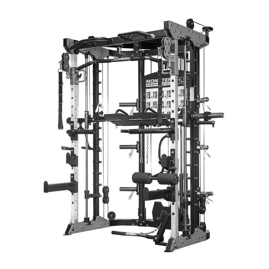Force USA G9 All-In-One Trainer featuring power rack, Smith machine, and cable system.