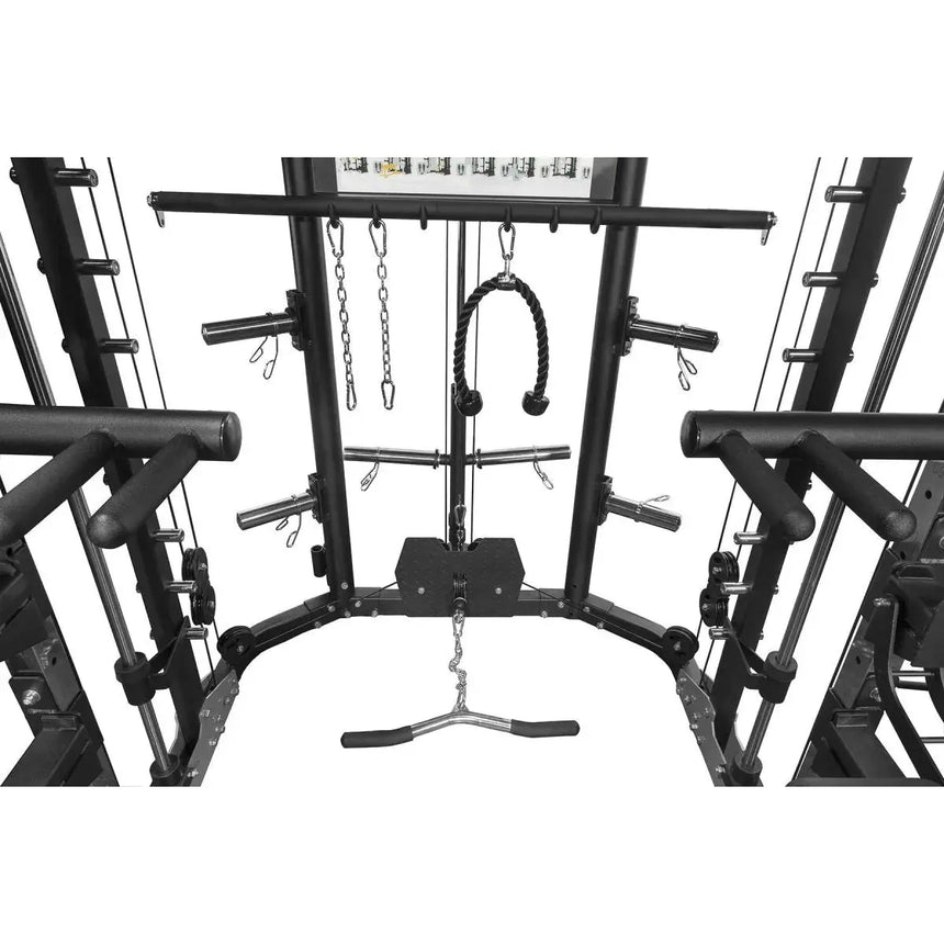 Force USA G9 All-In-One Trainer featuring power rack, Smith machine, and cable system.