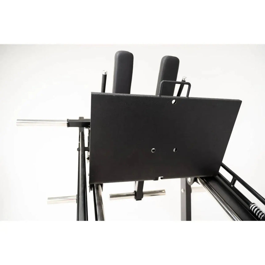 Force USA Ultimate Leg Press Hack Squat Pro showcasing leg press, hack squat, reverse hack squat, and calf raise functionalities.