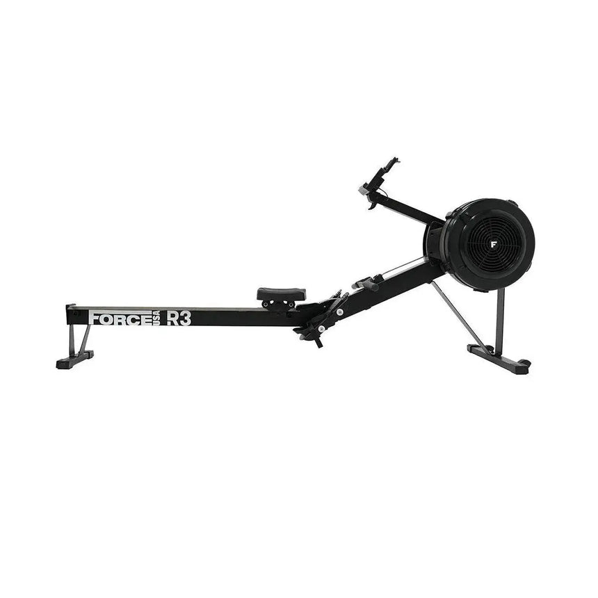 Force USA R3 Commercial Air Rower with ergonomic handles and performance monitor.