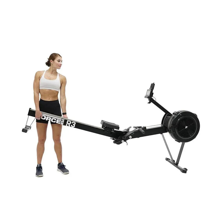 Force USA R3 Commercial Air Rower with ergonomic handles and performance monitor.