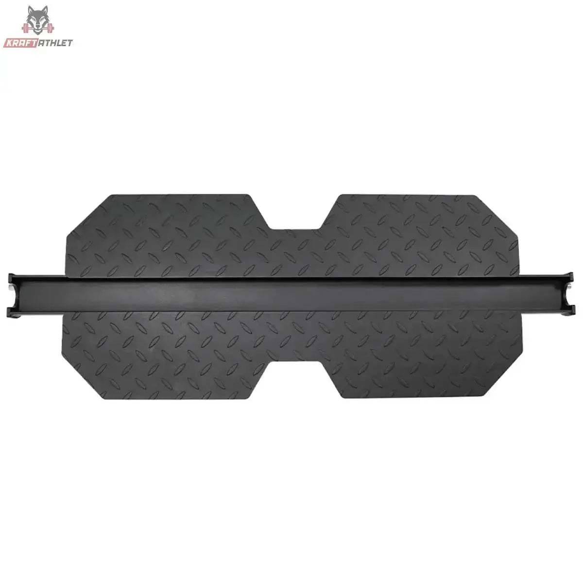 Force USA G10 & G15 Upgrade Kit, Draufsicht auf die breite Beinpresse-Platte mit Riffelblech