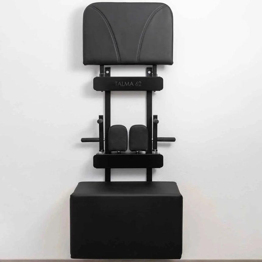 HEGREN Storage Stand designed for organizing Pilates accessories, featuring multiple compartments and a sleek, durable design.