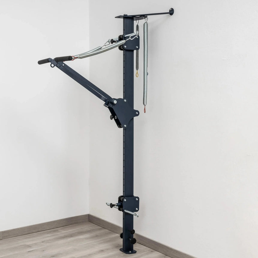 Front view of the HEGREN Convertible Tower TALMA 62CT showcasing its steel frame and adjustable components.
