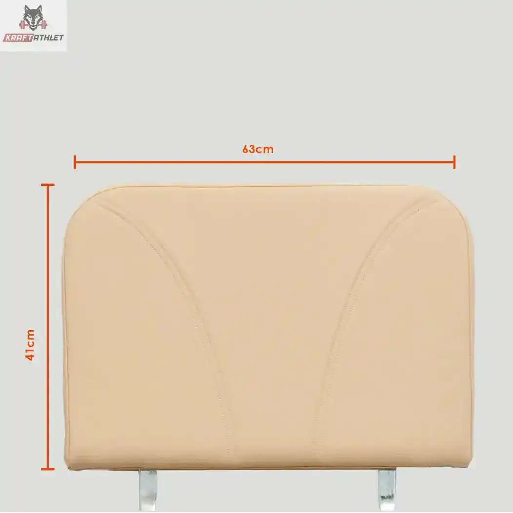 Hegren TALMA 62 Combo, Detail der Polsterplatte in Beige mit Maßangaben