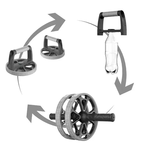 inSPORTline 3-in-1 Ab Roller Pushabroll Multifunctional Core Trainer InSportLine