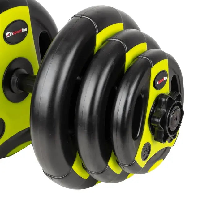 inSPORTline Adjustable Dumbbell 3–18 KG Single-Hand Set InSportLine