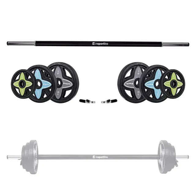 inSPORTline Barbell and weight plate set Pumpstar 2 (2nd Quality) 20 kg InSportLine Barbells