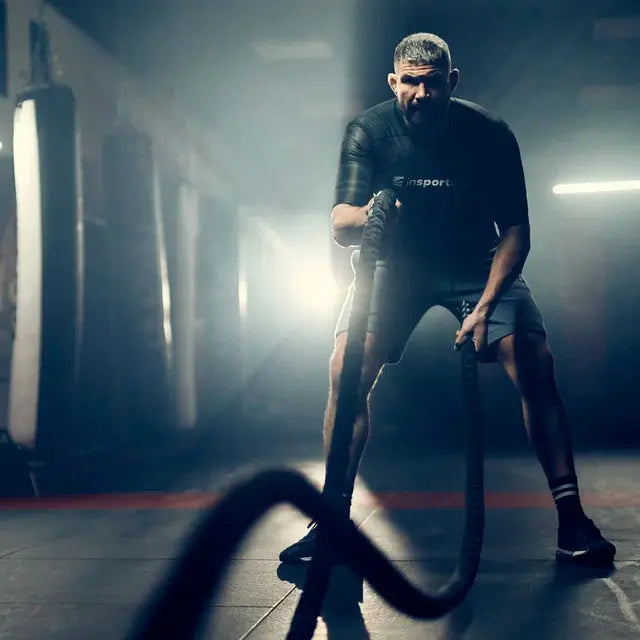 inSPORTline Battle Rope WaveRope Base 40 mm 15 m Sisal Trainer InSportLine