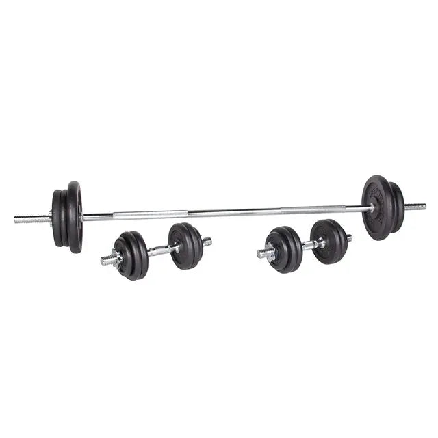 inSPORTline Plate-loaded dumbbell set Castblack 80 kg (160 + 40/30 mm) InSportLine Dumbbells