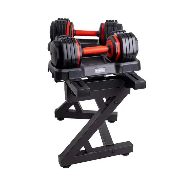 inSPORTline Adjustable dumbbell set with rack DuraBell 2 × 6.5–24.5 kg InSportLine Dumbbells