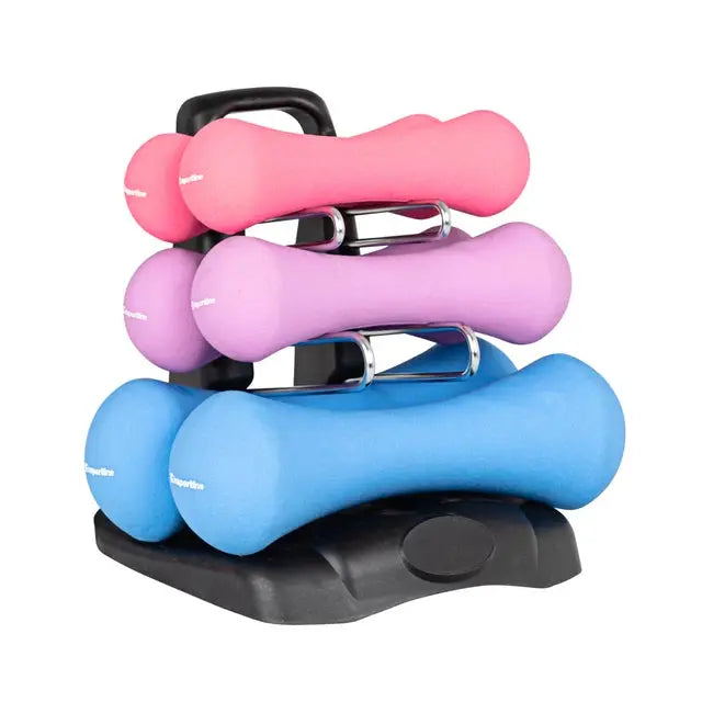 inSPORTline Neoprene dumbbell set with rack Prene InSportLine Dumbbells